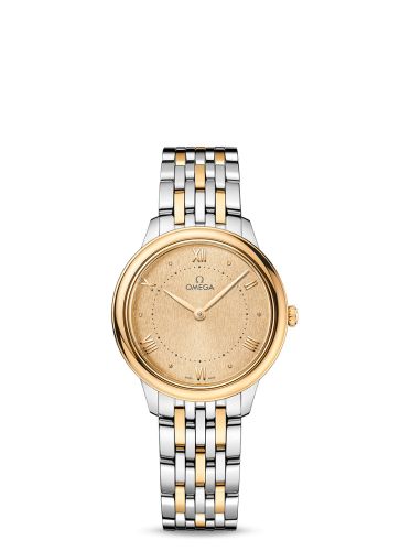 Omega De Ville Quartz 30 Stainless Steel - Yellow Gold / Champagne / Bracelet